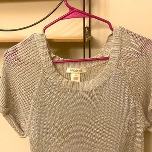 Stunning Silver metallic sweater Arden B